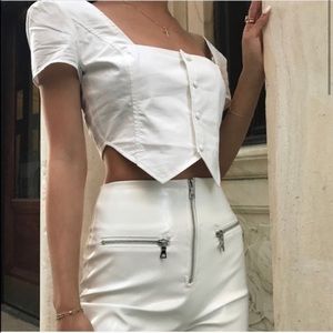I.AM.GIA White Top with Buttons